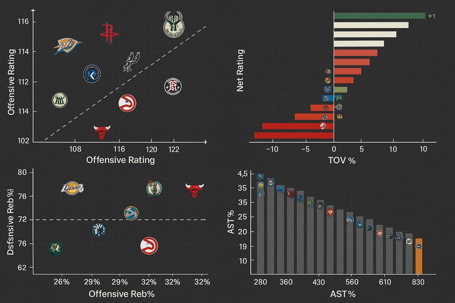 NBA 분석 고급 농구 지표와 팀 퍼포먼스