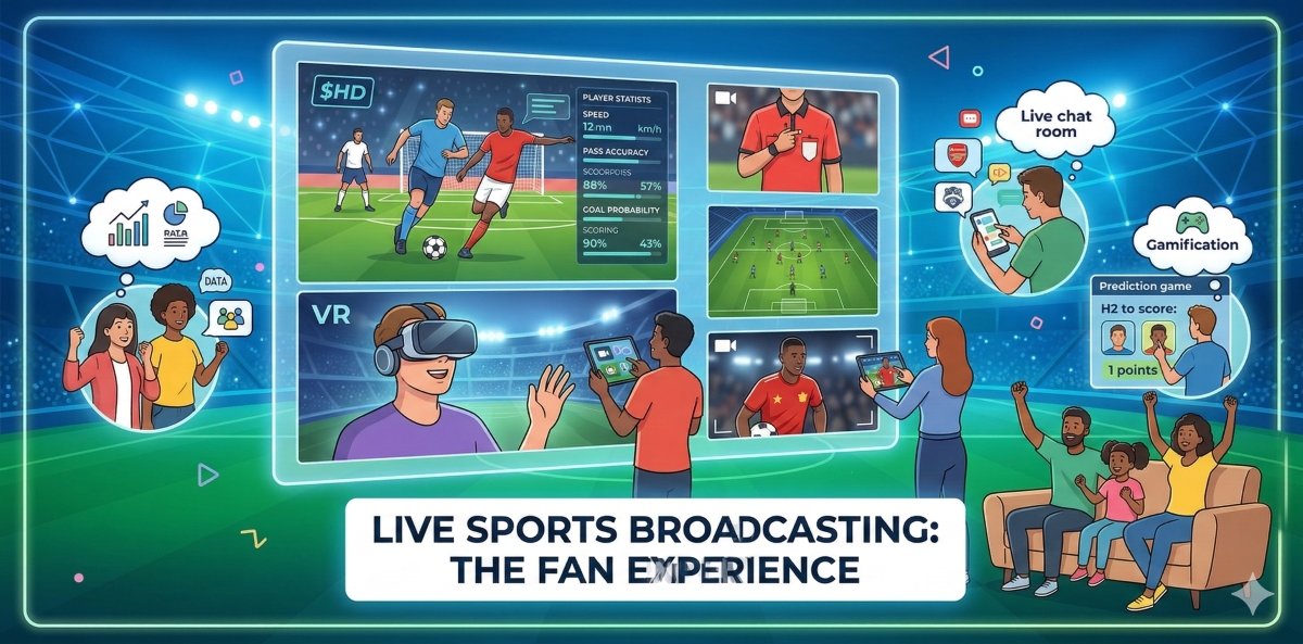 라이브 스포츠 중계 팬 경험의 향상