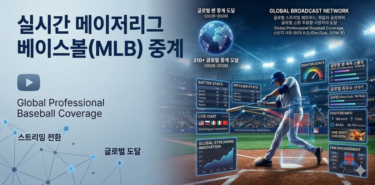 메이저리그 중계 미국 국민 스포츠의 글로벌 영향력