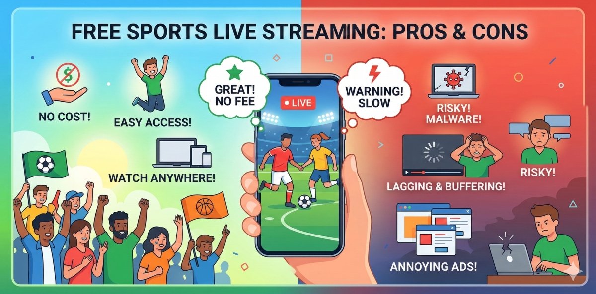무료 스포츠 라이브 스트리밍 장단점