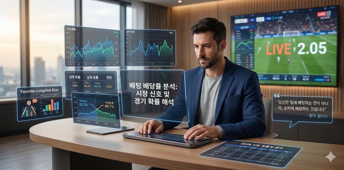 베팅 배당률 분석 시장 신호 및 경기 확률 해석
