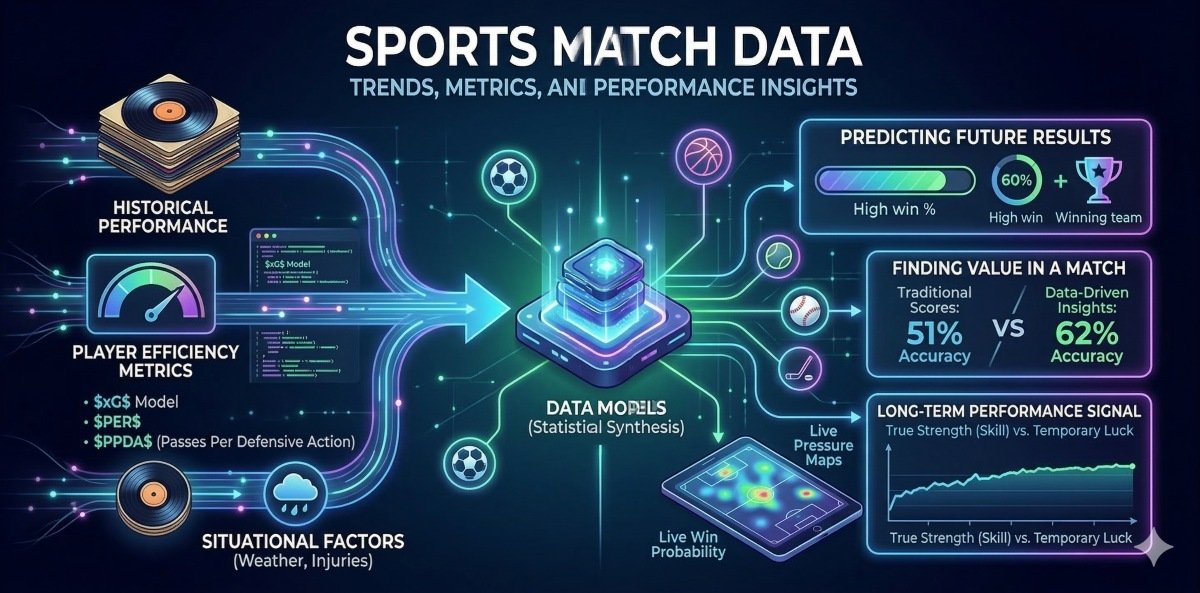 스포츠 경기 데이터 트렌드, 지표 및 성적 인사이트