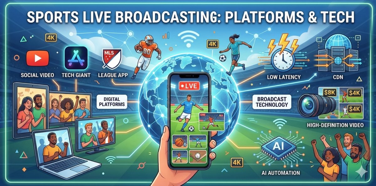 스포츠 라이브 중계 플랫폼과 기술