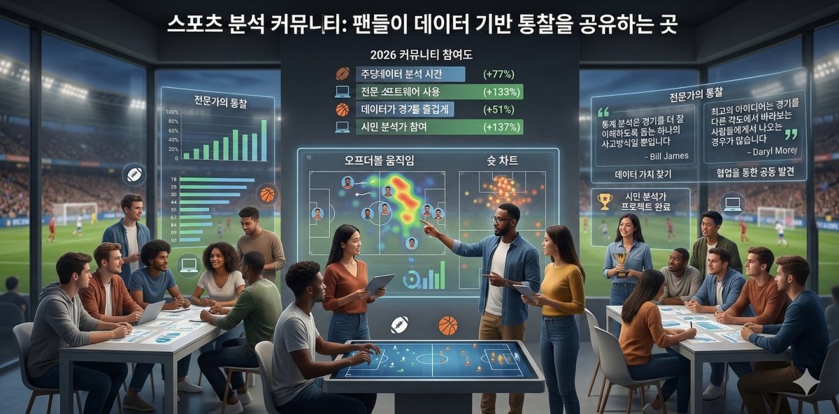 스포츠 분석 커뮤니티 팬들이 데이터 기반 통찰을 공유하는 곳