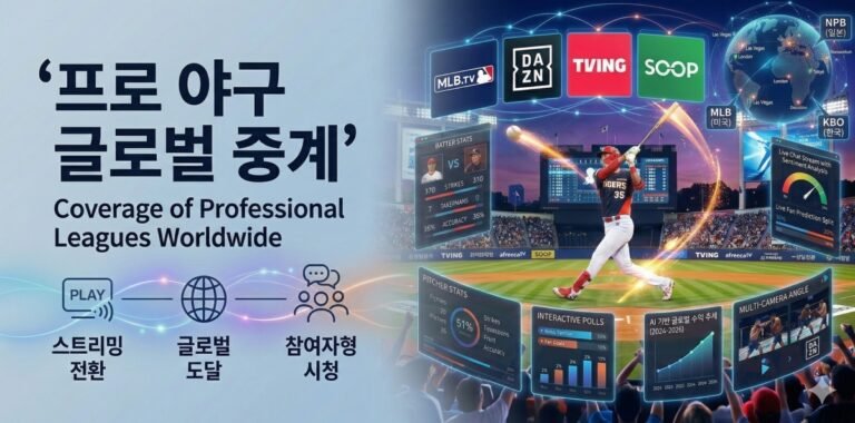 프로 야구 중계: 전 세계 프로 리그의 방송 현황