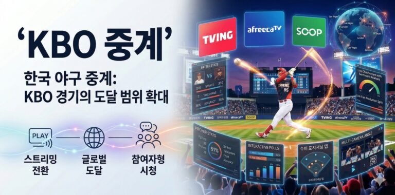 한국 야구 중계: KBO 경기의 도달 범위 확대